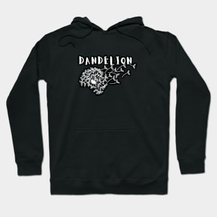 Dandelion Positive Retro Art Deco Flora Hoodie